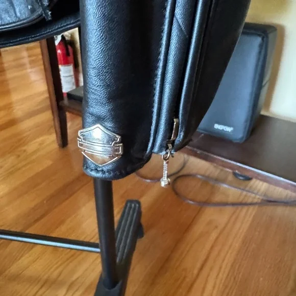 Harley-Davidson women’s Black Leather Jacket with Fringe size XS - Picture 3 of 11